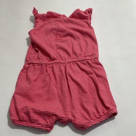 Just One You by Carters Baby Girl Sleeveless Striped Romper - Picture 2 of 6